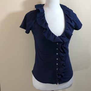 Ralph Lauren Sport ruffle vneck top 🎈